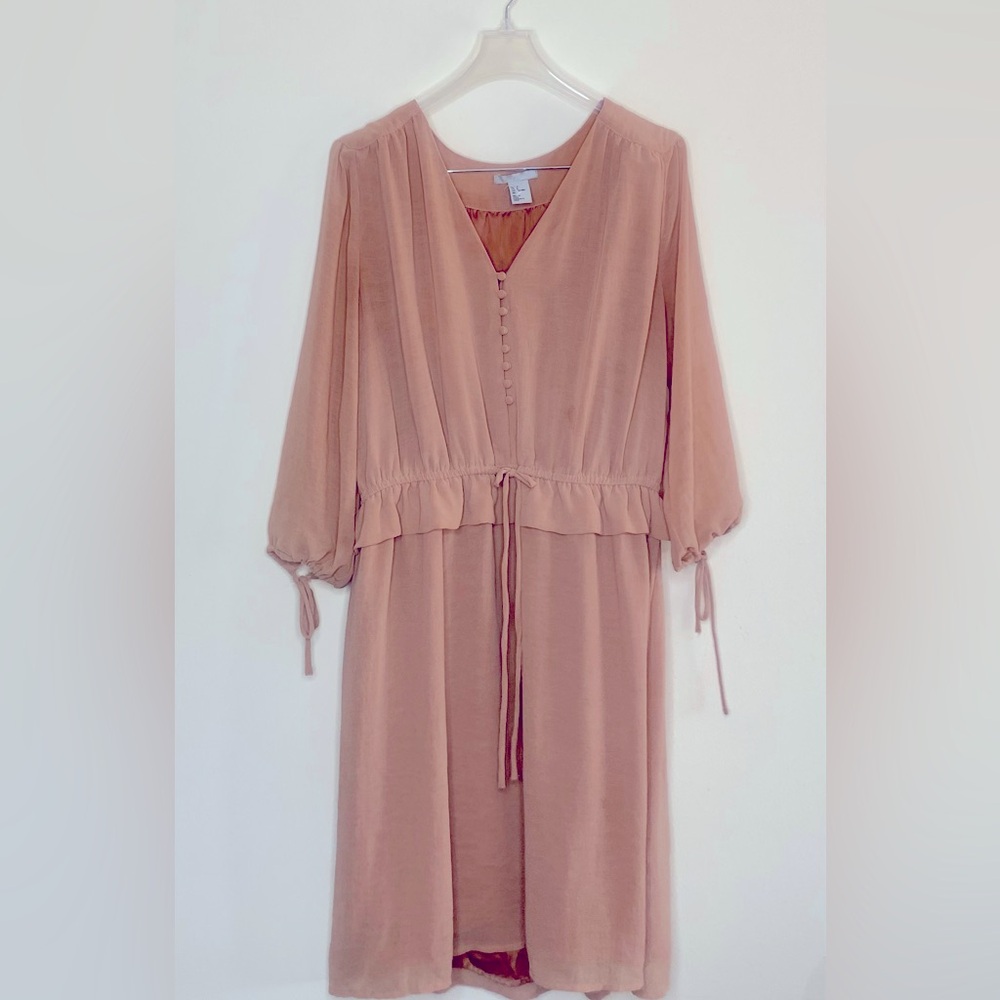 H&M Pink Peplum Dress